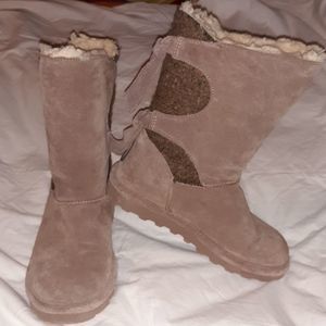 BEARPAW Willow Suede Tie Detail Boot w/NeverWet‎ 5